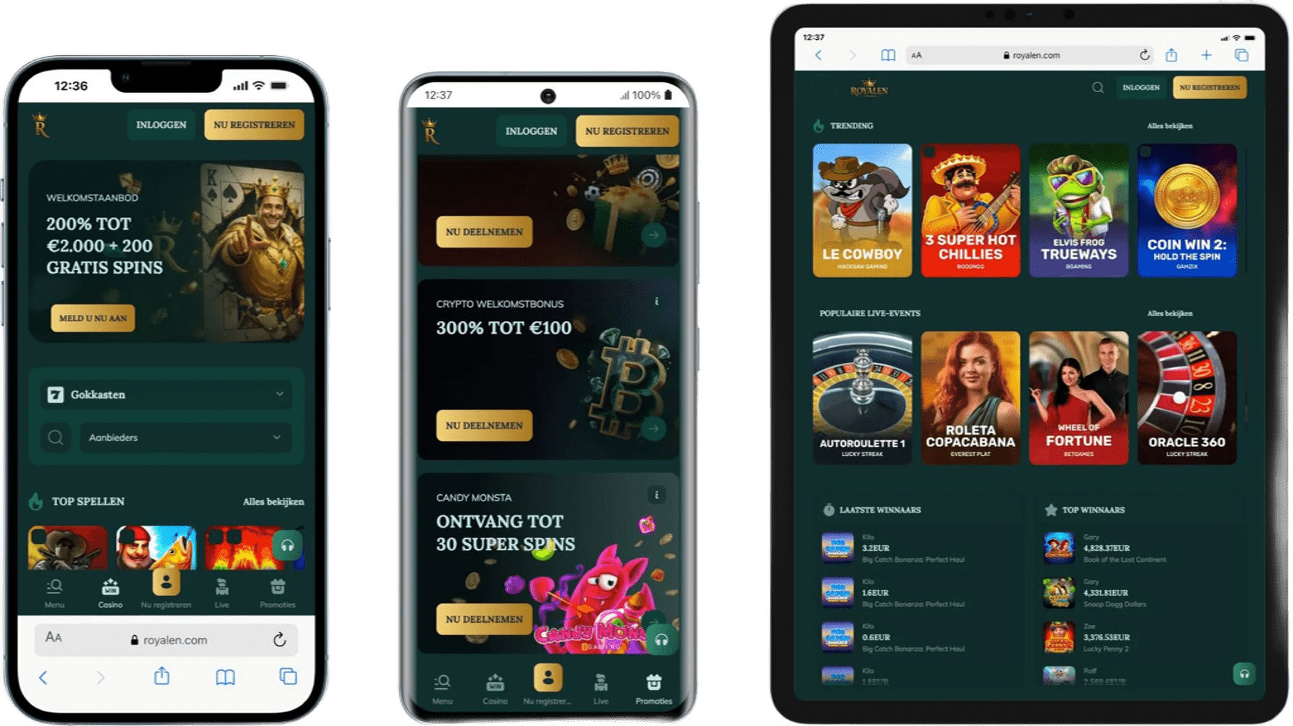 Royalen Casino App-schermafbeelding